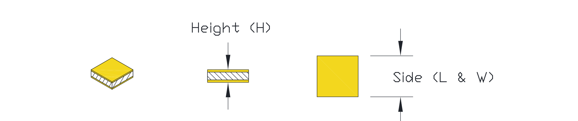 Typical A2 NTC Thermistor dimensional drawing